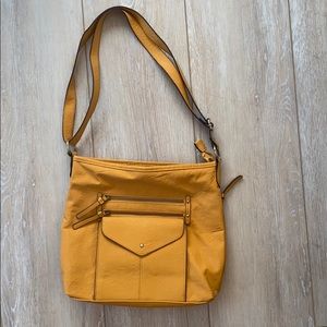 Bueno mustard yellow purse